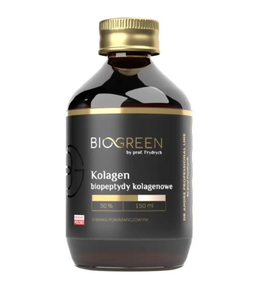Kolagen Biopeptydy Kolagenowe 50% Pomarańczowy 150 ml Odporność Skóra Włosy I Paznokcie