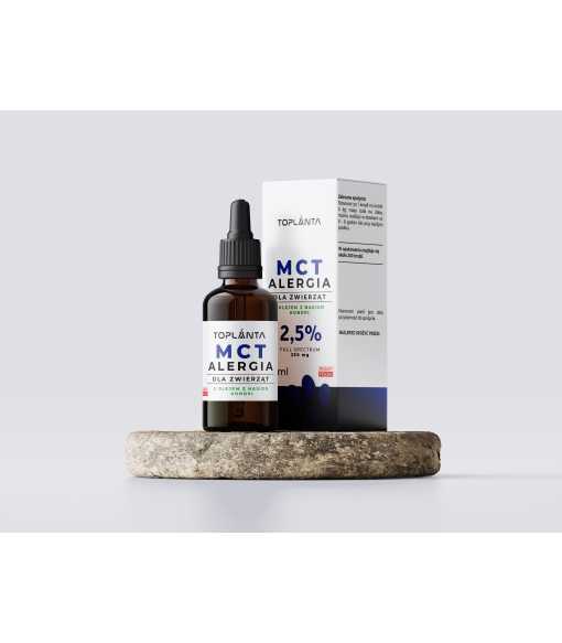 Olejek konopny dla zwierząt MCT ALERGIA 2,5 %  10 ml
