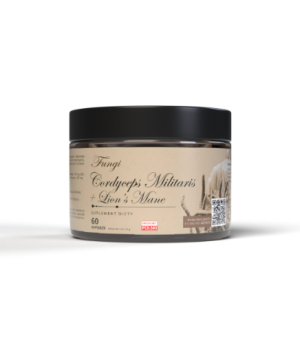CORDYCEPS MILITARIS & LIONS MANE – 60 kaps ToPlanta