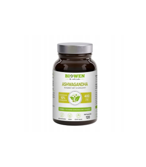 Suplement diety Biowen Ashwagandha 400 mg 120 kapsułek