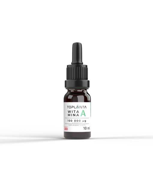 Witamina A retinol 10 ml Wsparcie Odporności, Na Trądzik, Zaburzenia Wzroku