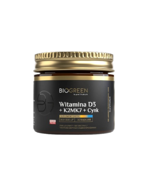 Witamina D3+K2+CYNK 30 Kapsułek Biogreen prof. Frydrychowski